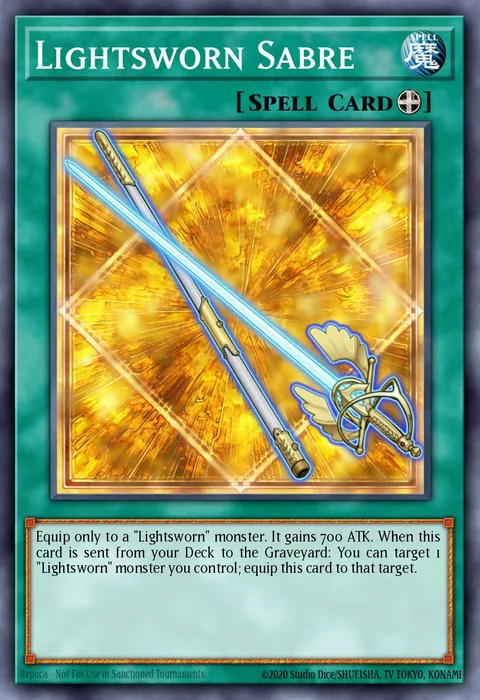 Lightsworn Sabre trading card
