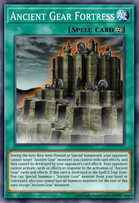 Ancient Gear Fortress trading card