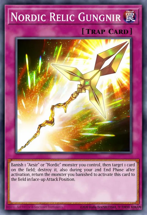 Nordic Relic Gungnir trading card