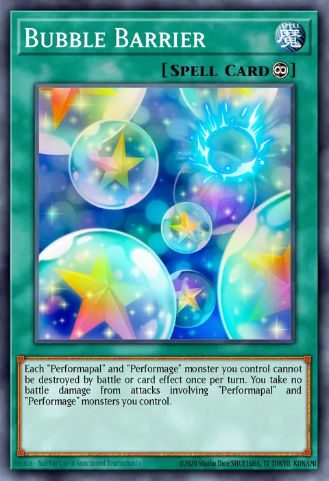 Bubble Barrier trading card