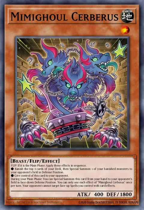Mimighoul Cerberus trading card