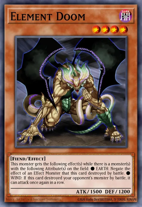 Element Doom trading card
