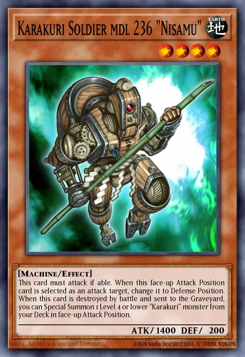 Karakuri Soldier mdl 236 "Nisamu" trading card