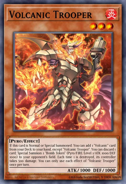 Volcanic Trooper trading card