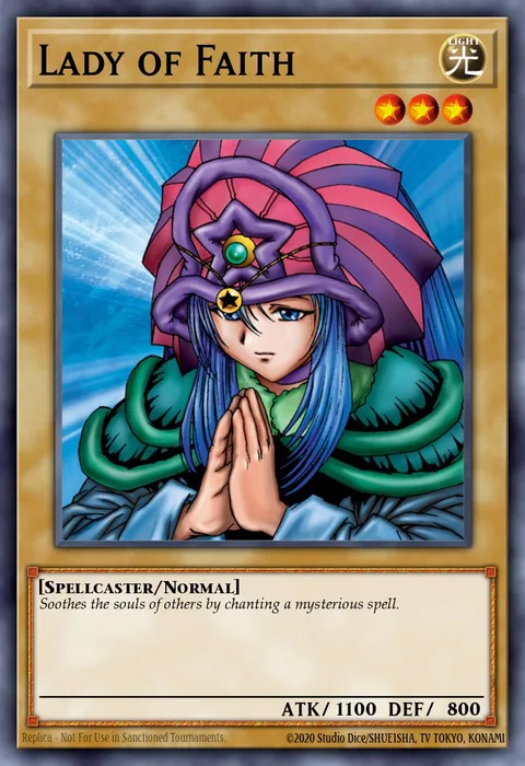 Lady of Faith trading card