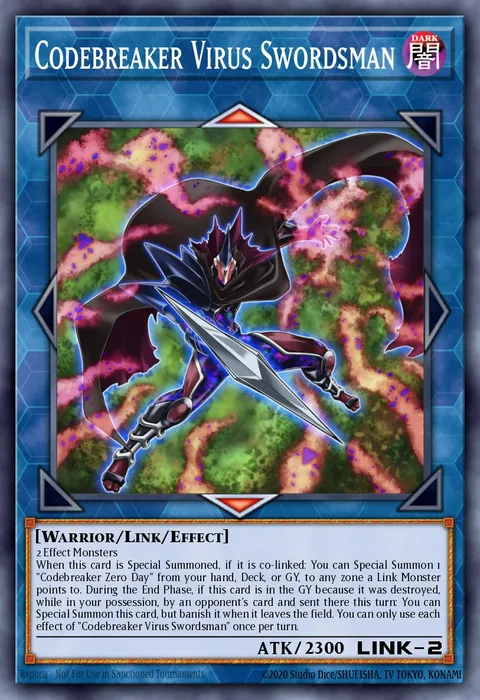 Codebreaker Virus Swordsman trading card