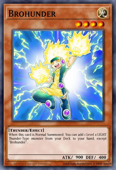 Brohunder trading card