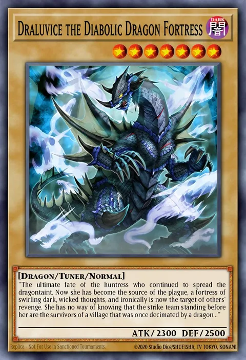 Draluvice the Diabolic Dragon Fortress trading card