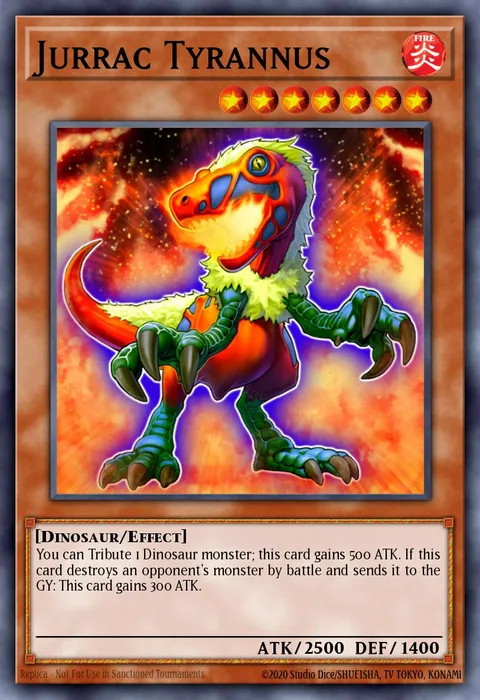Jurrac Tyrannus trading card