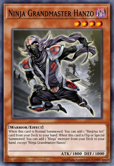 Ninja Grandmaster Hanzo trading card