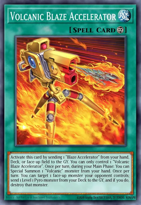 Volcanic Blaze Accelerator trading card