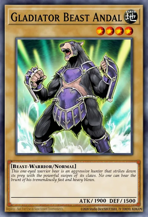 Gladiator Beast Andal trading card