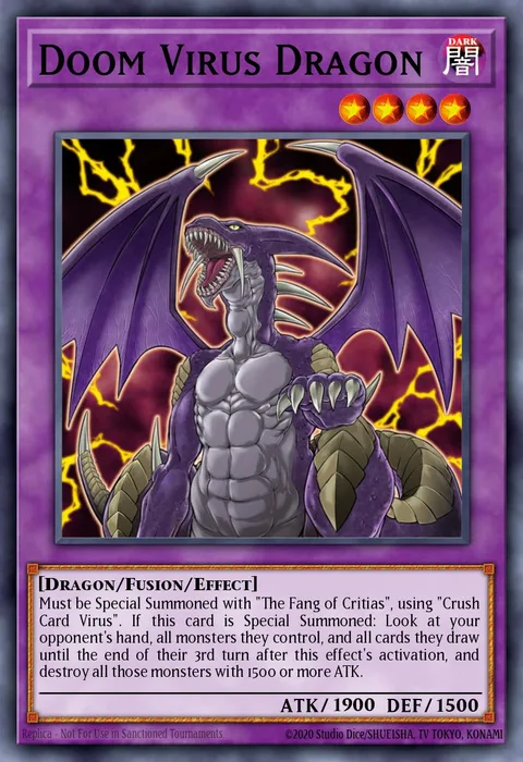 Doom Virus Dragon trading card