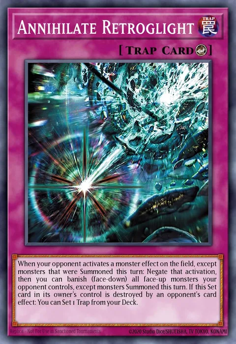 Annihilate Retroglight trading card