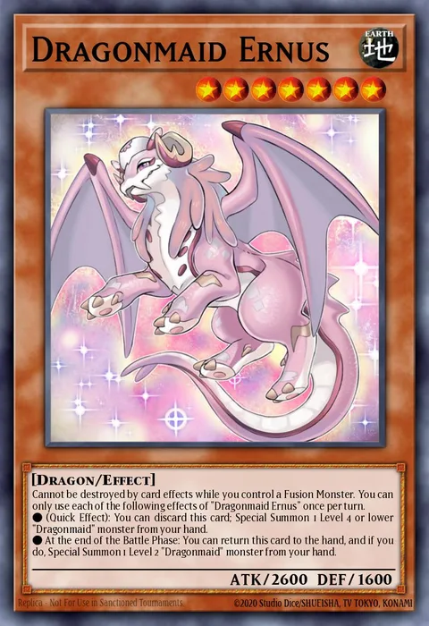 Dragonmaid Ernus trading card