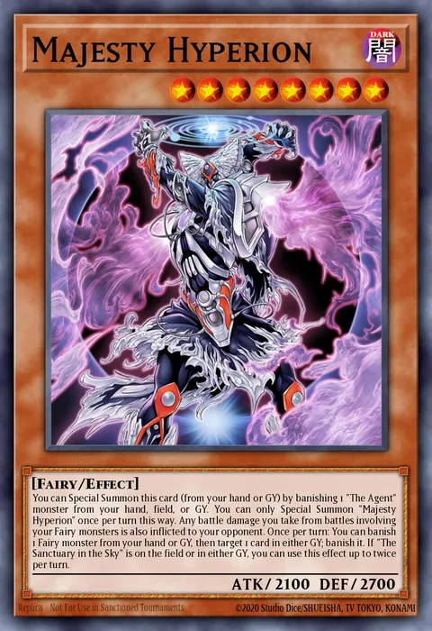 Majesty Hyperion trading card