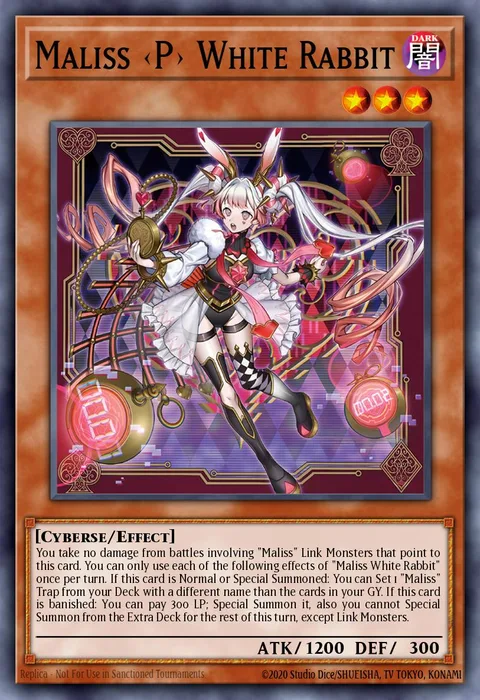 Maliss <P> White Rabbit trading card
