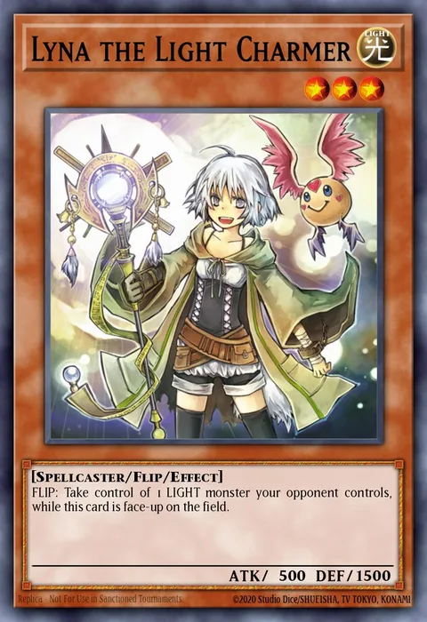 Lyna the Light Charmer trading card