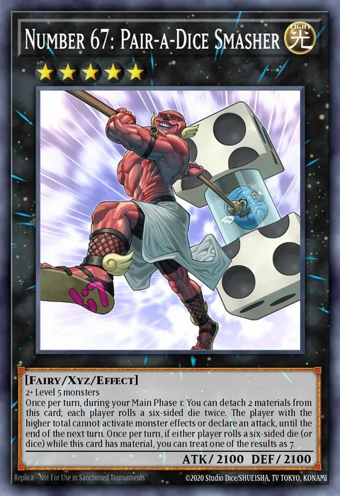 Number 67: Pair-a-Dice Smasher trading card