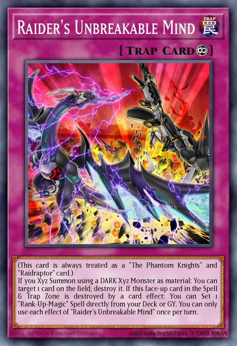 Raider's Unbreakable Mind trading card
