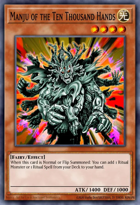 Manju of the Ten Thousand Hands trading card