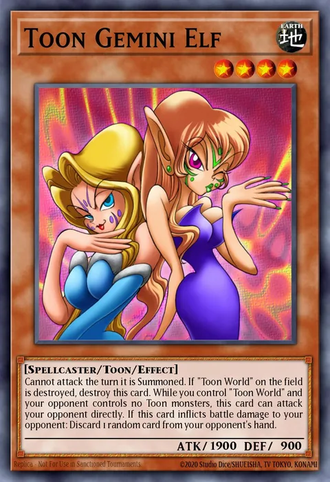 Toon Gemini Elf trading card
