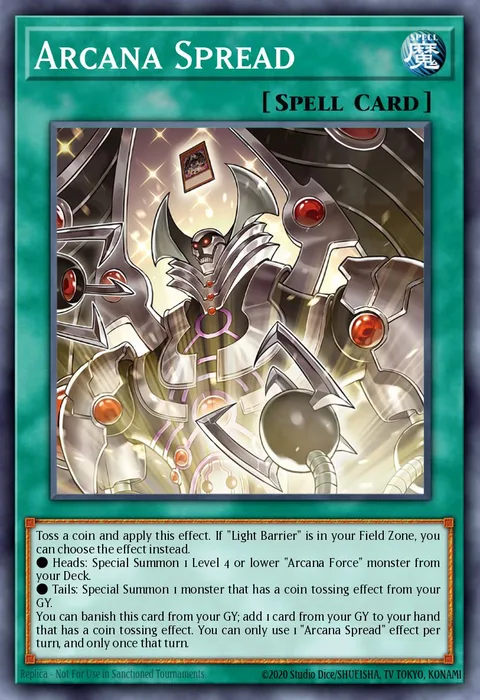 Arcana Spread trading card