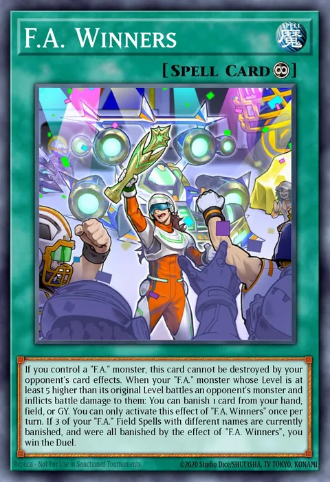 F.A. Winners trading card