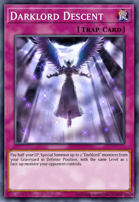 Darklord Descent trading card