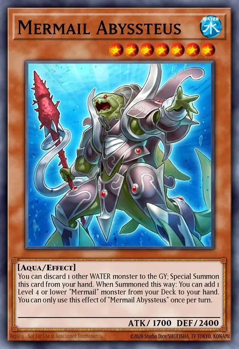 Mermail Abyssteus trading card