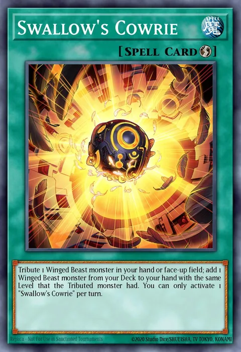Swallow's Cowrie trading card