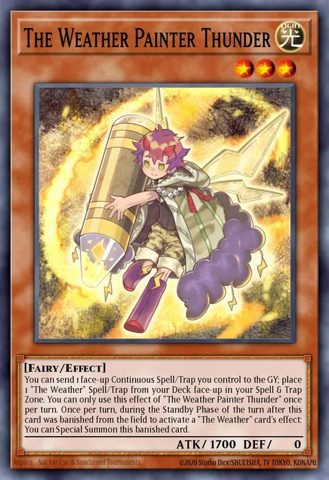 The Weather Painter Thunder trading card