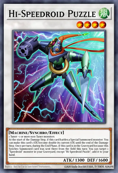 Hi-Speedroid Puzzle trading card