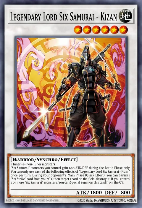Legendary Lord Six Samurai - Kizan trading card