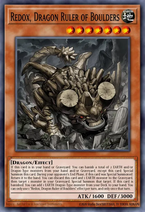 Redox, Dragon Ruler of Boulders trading card