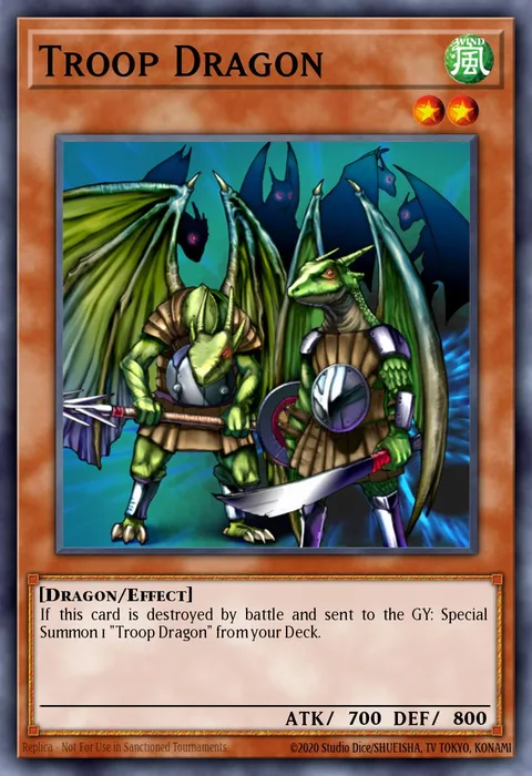 Troop Dragon trading card