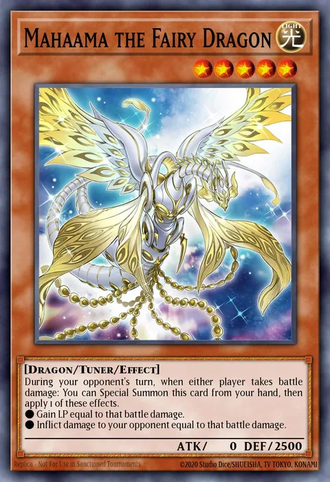 Mahaama the Fairy Dragon trading card