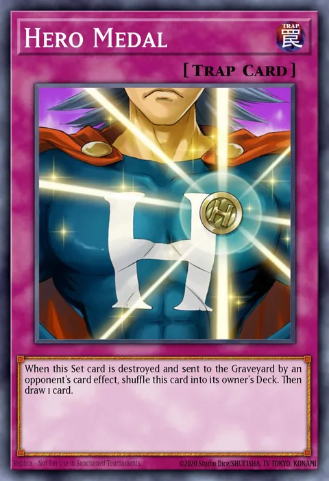 Hero Medal trading card