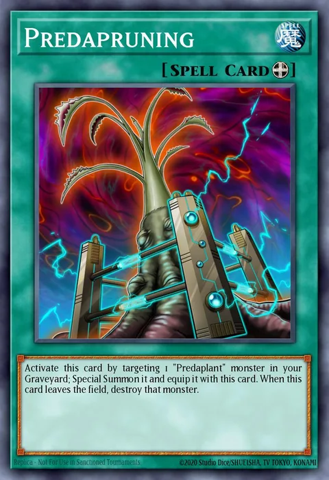 Predapruning trading card