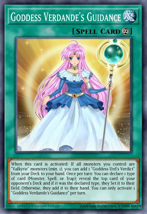 Goddess Verdande's Guidance trading card
