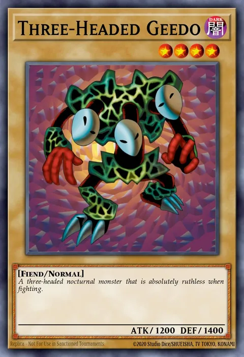 Three-Headed Geedo trading card