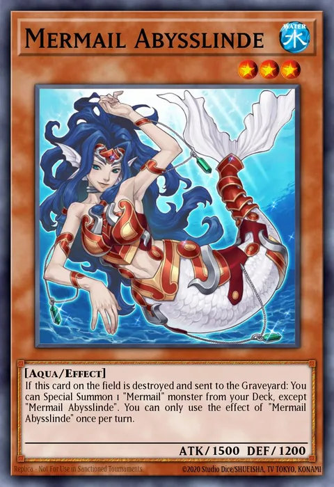 Mermail Abysslinde trading card