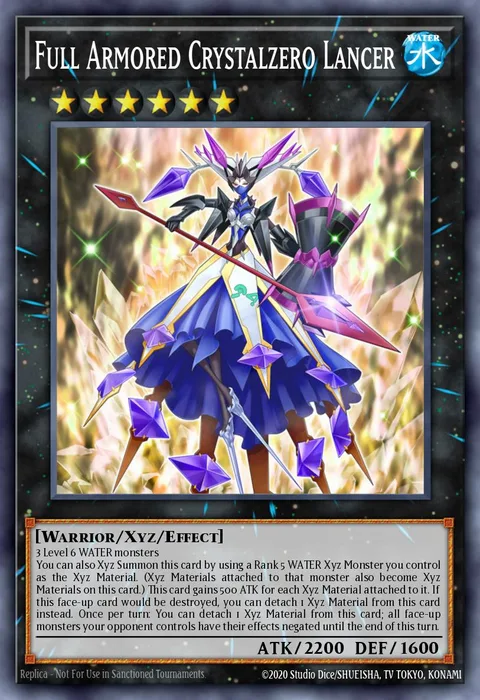 Full Armored Crystalzero Lancer trading card