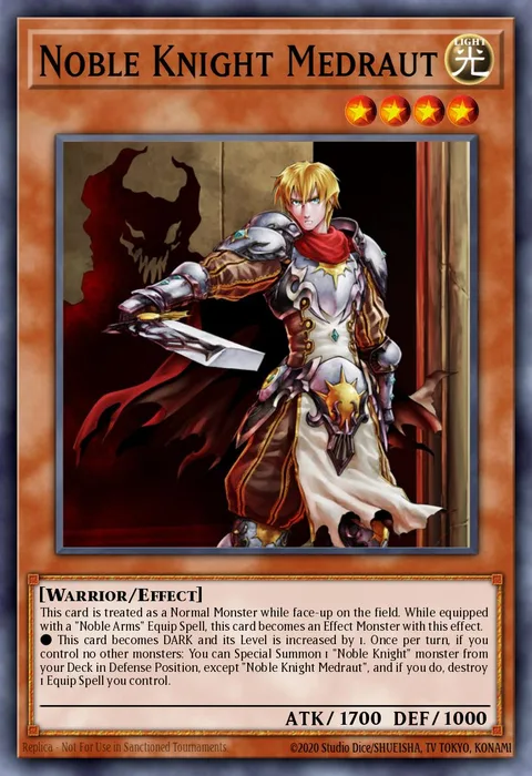Noble Knight Medraut trading card