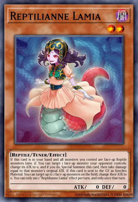 Reptilianne Lamia trading card