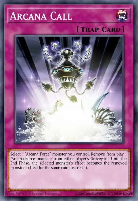 Arcana Call trading card