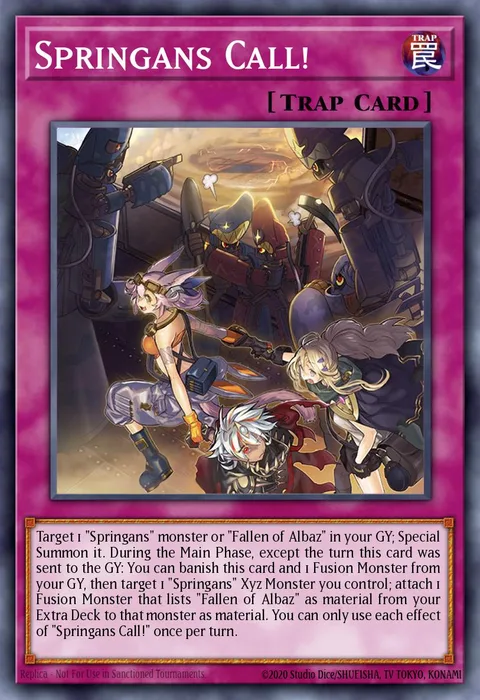 Springans Call! trading card