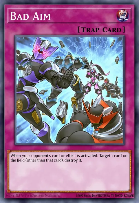Bad Aim trading card