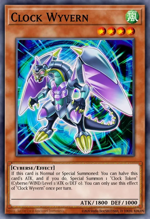 Clock Wyvern trading card