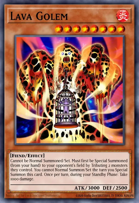 Lava Golem trading card
